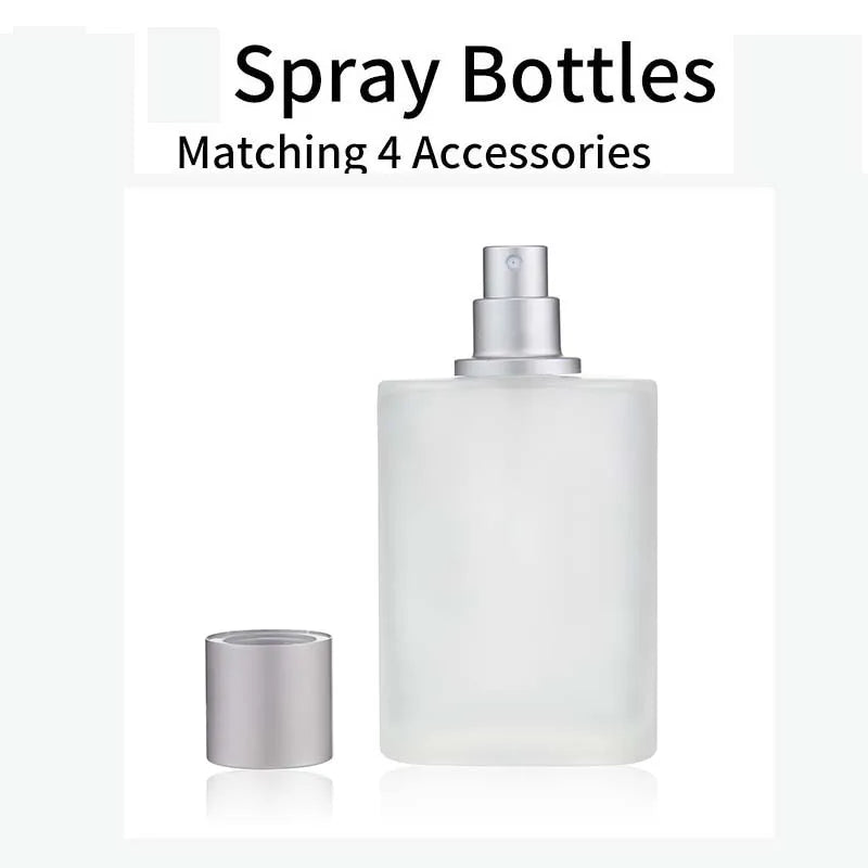 30/50ml Refillable Screw Top Frosted Glass Spray Perfume Atomizers
