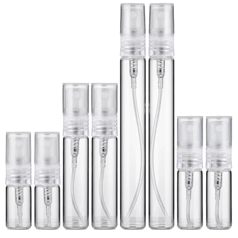8/16PCS 2ml 3ml 5ml 10ml Glass Refillable Spray Perfume Atomizers