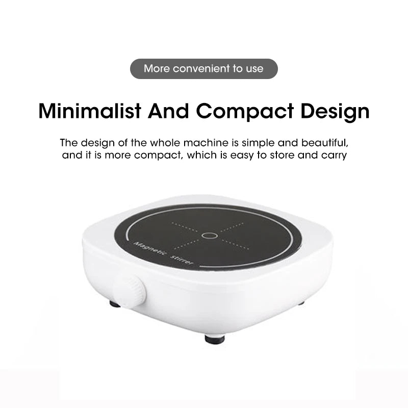 Mini Lab Magnetic Stir Mixer- Portable Stirrer Plate with Stir Bar