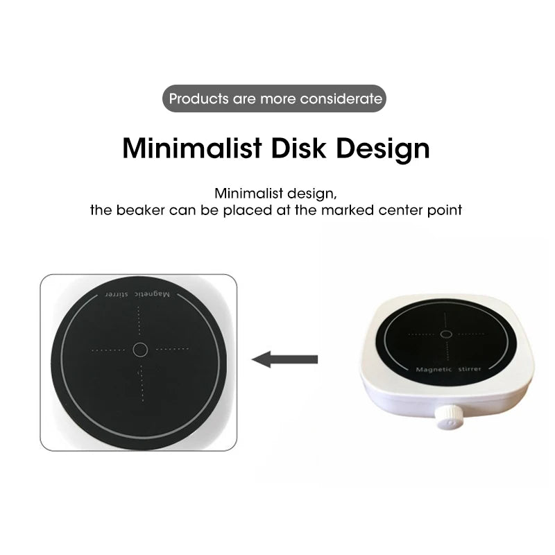 Mini Lab Magnetic Stir Mixer- Portable Stirrer Plate with Stir Bar