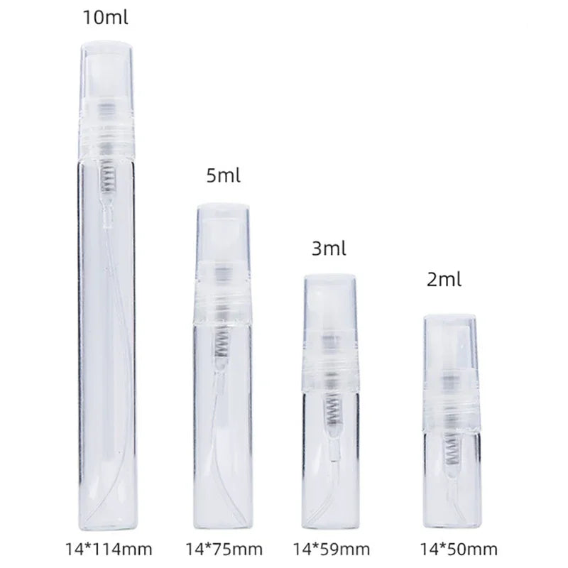 8/16PCS 2ml 3ml 5ml 10ml Glass Refillable Spray Perfume Atomizers
