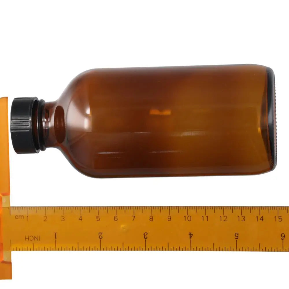 2Pack 8oz 240ml Amber Glass Boston Round Bottles
