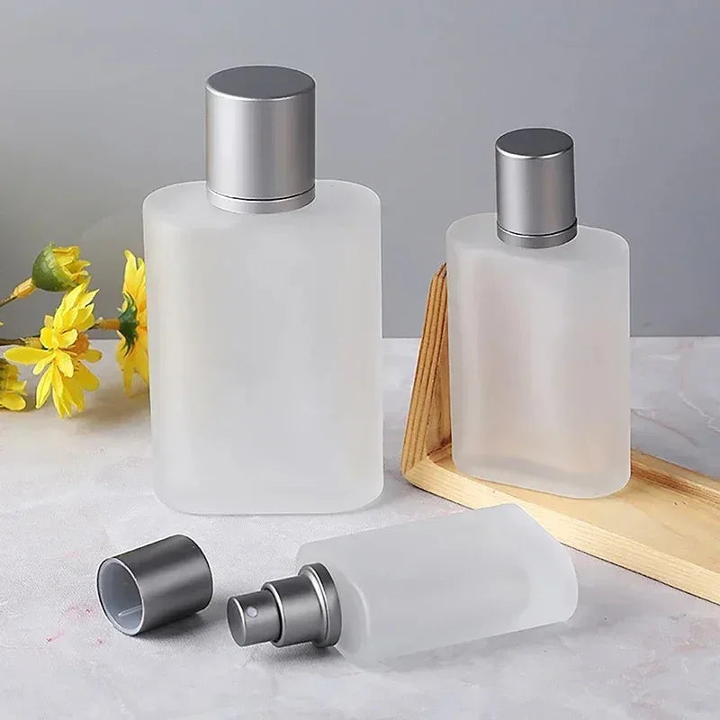 30/50ml Refillable Screw Top Frosted Glass Spray Perfume Atomizers