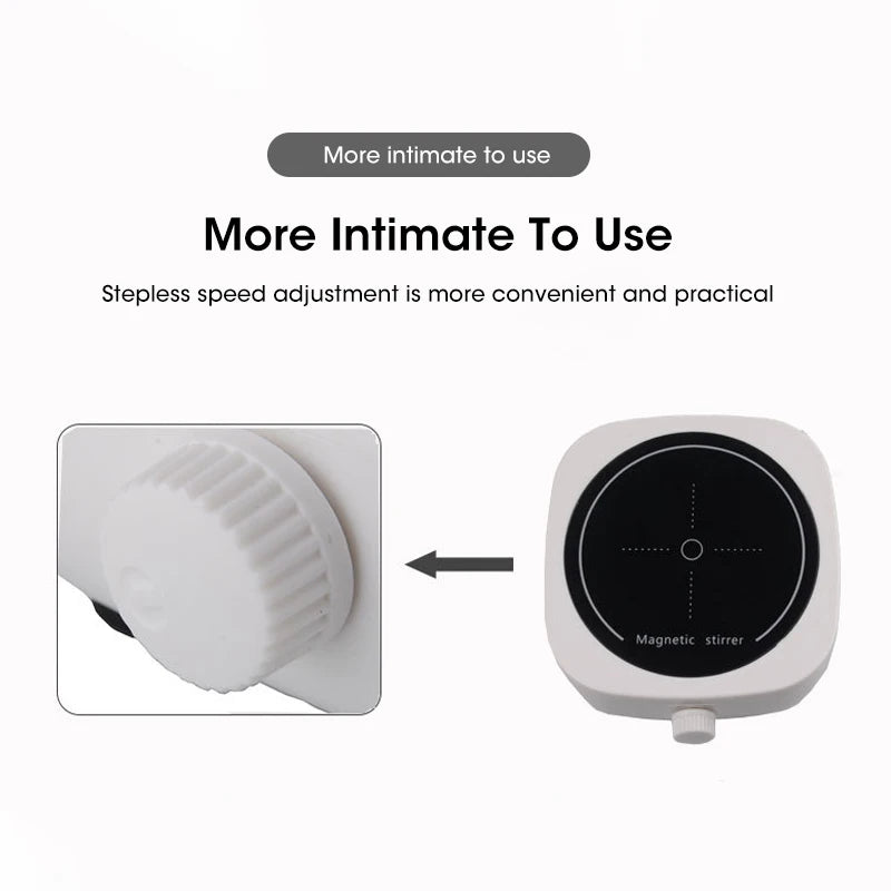 Mini Lab Magnetic Stir Mixer- Portable Stirrer Plate with Stir Bar