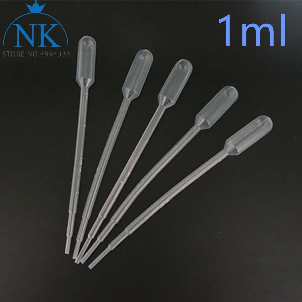 100Pcs Lab 1ml 2ml 3ml 5ml 10ml Plastic Disposable Transfer Pipettes