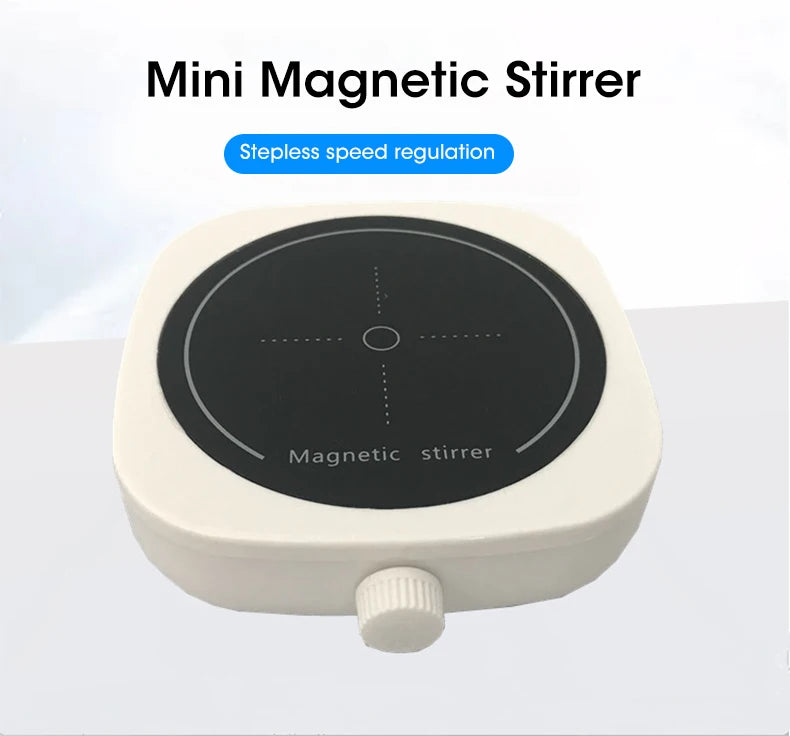 Mini Lab Magnetic Stir Mixer- Portable Stirrer Plate with Stir Bar