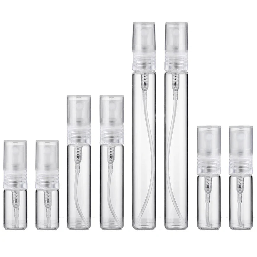 8/16PCS 2ml 3ml 5ml 10ml Glass Refillable Spray Perfume Atomizers