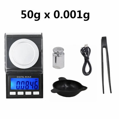Smaller Batch 100g/50g Capacity High Precision 0.001g Digital Scale