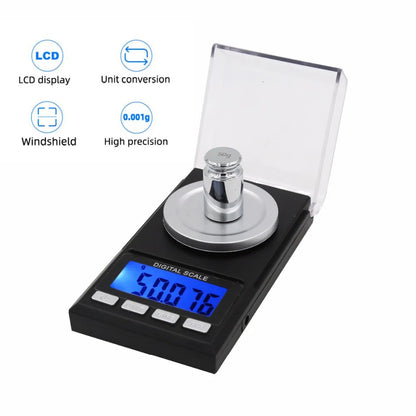 Smaller Batch 100g/50g Capacity High Precision 0.001g Digital Scale