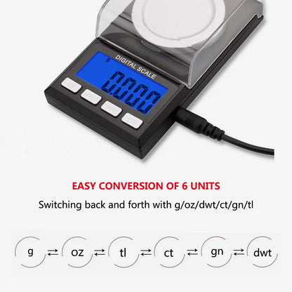 Smaller Batch 100g/50g Capacity High Precision 0.001g Digital Scale