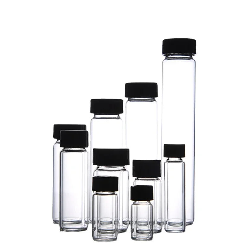 20pack 3ml 5ml 10ml 15ml 20ml 30ml 40ml 50ml (Clear/ Brown) Glass Sample Vials