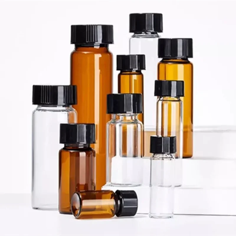 20pack 3ml 5ml 10ml 15ml 20ml 30ml 40ml 50ml (Clear/ Brown) Glass Sample Vials